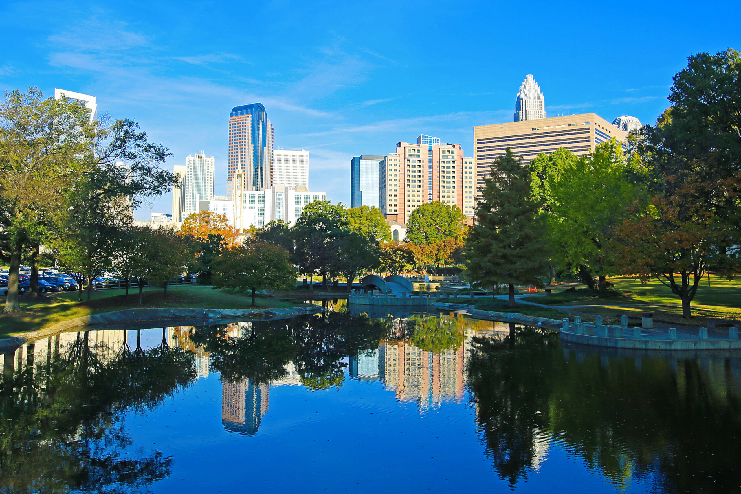 Charlotte, North Carolina skyline.