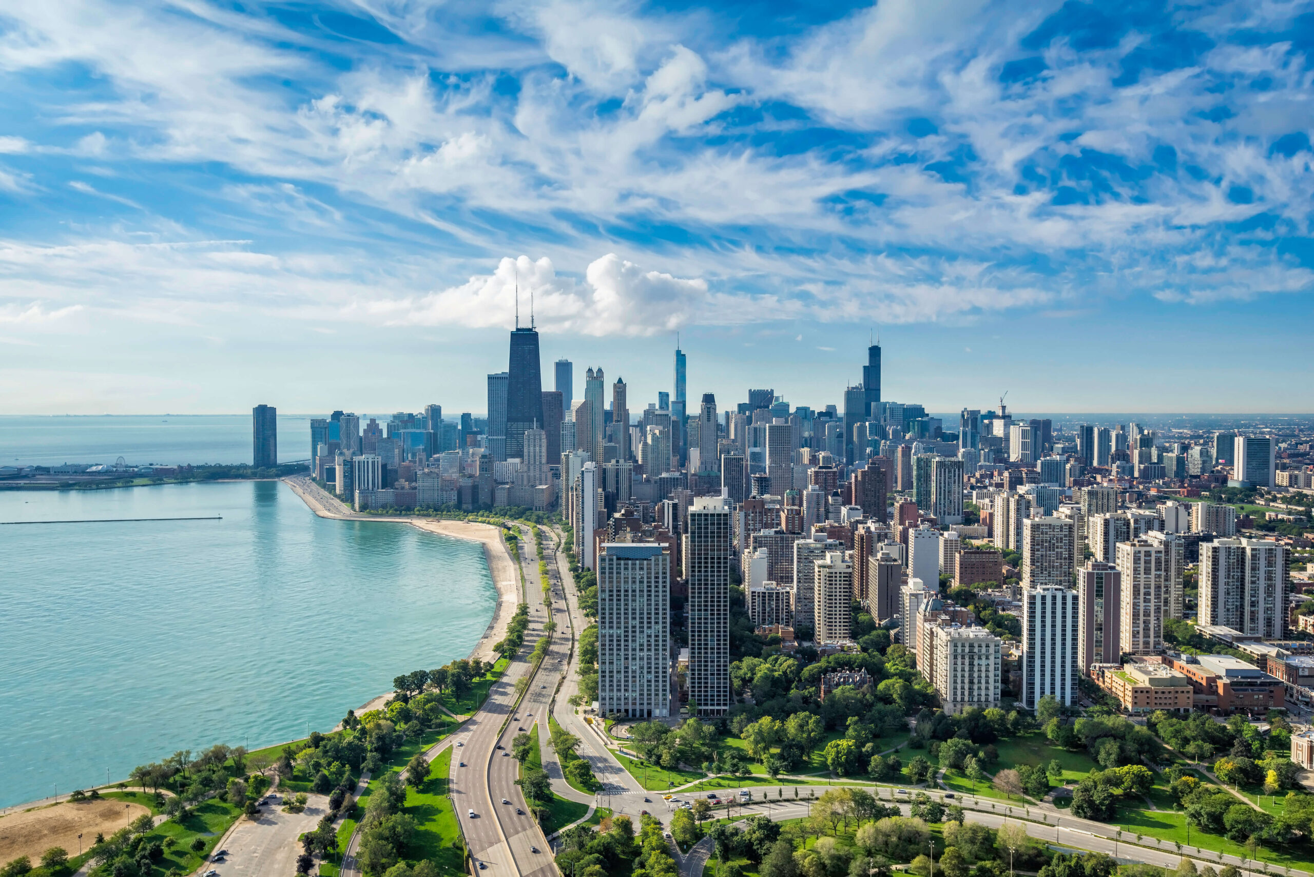 Chicago, Illinois skyline.