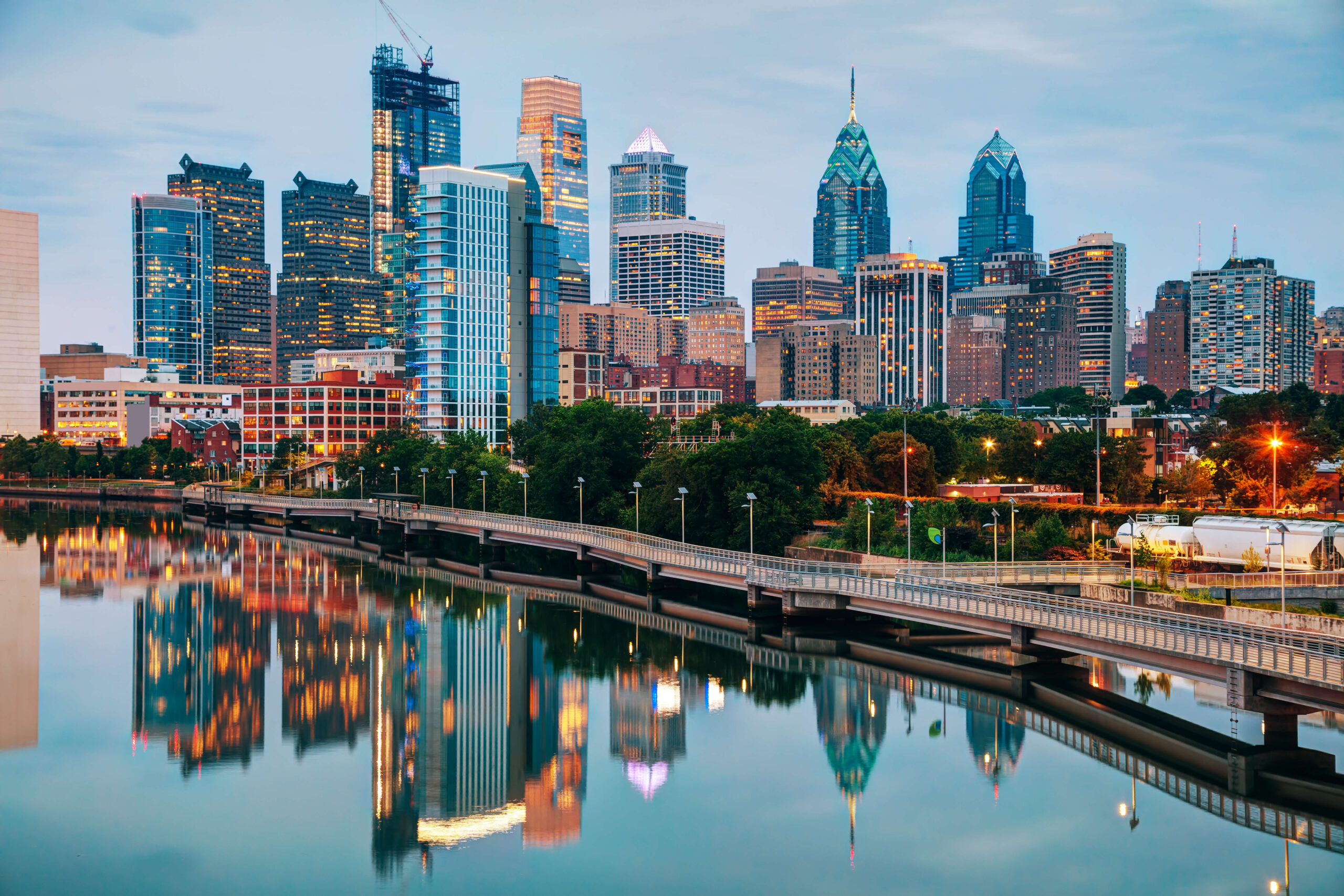 Philadelphia, Pennsylvania skyline.