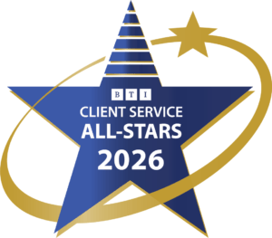 BTI Client Service All Star 2026 logo